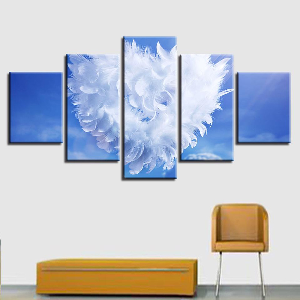 Love Feather Blue Sky Abstract Art.jpg