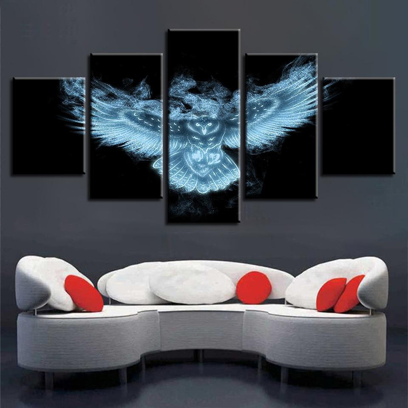 Luminous Animal Owl Night Abstract Art.jpg