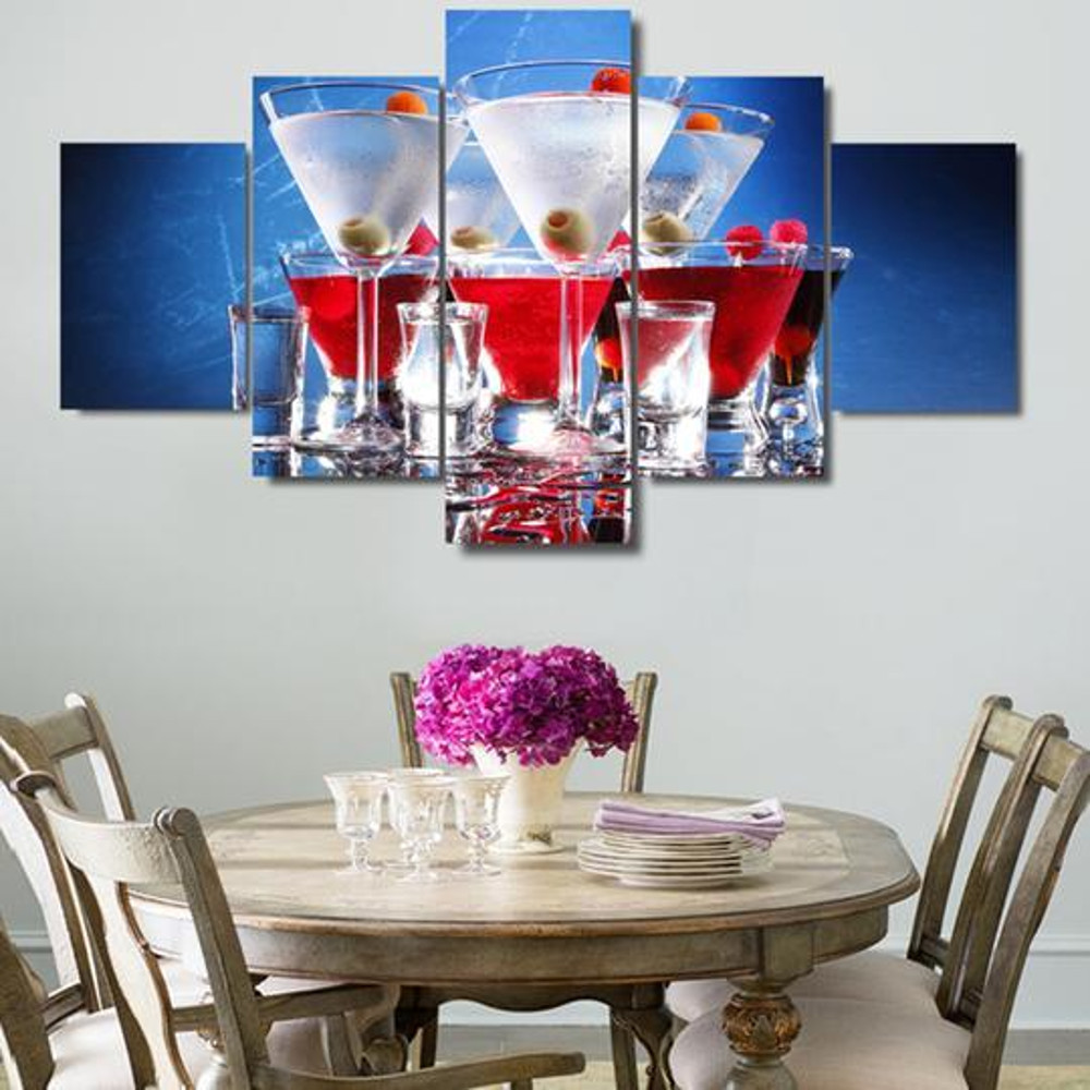 Martinis Bar Cocktails Liquor Abstract Canvas Wall Ar Art.jpg