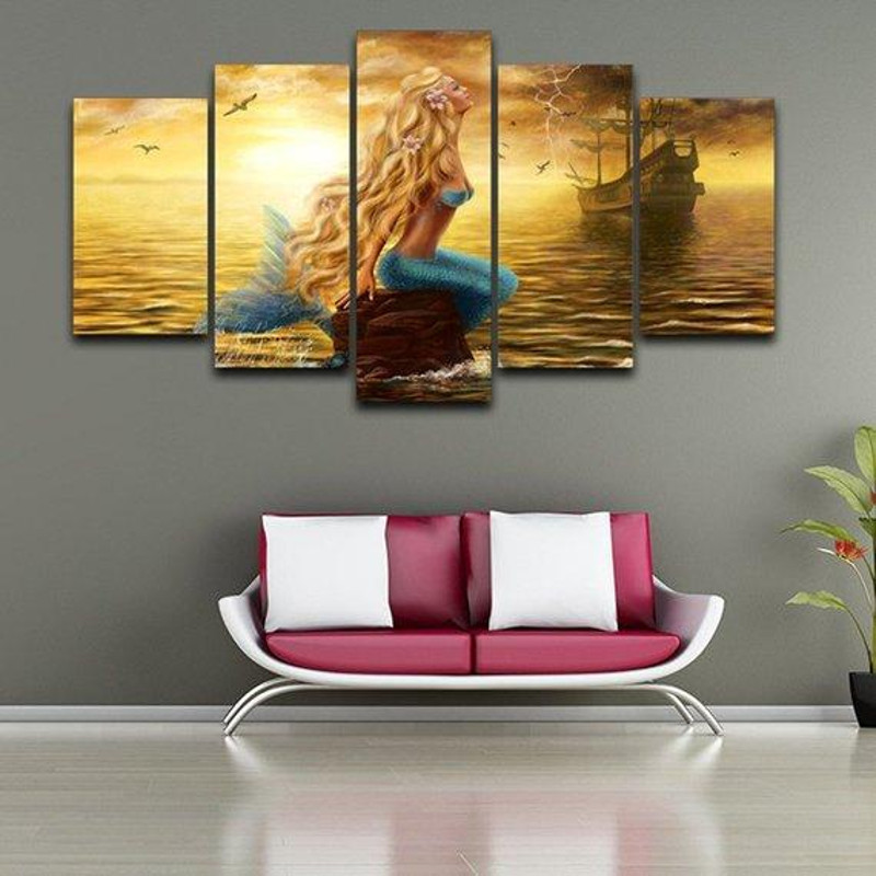 Mermaid Blonde Girl Abstract Art.jpg