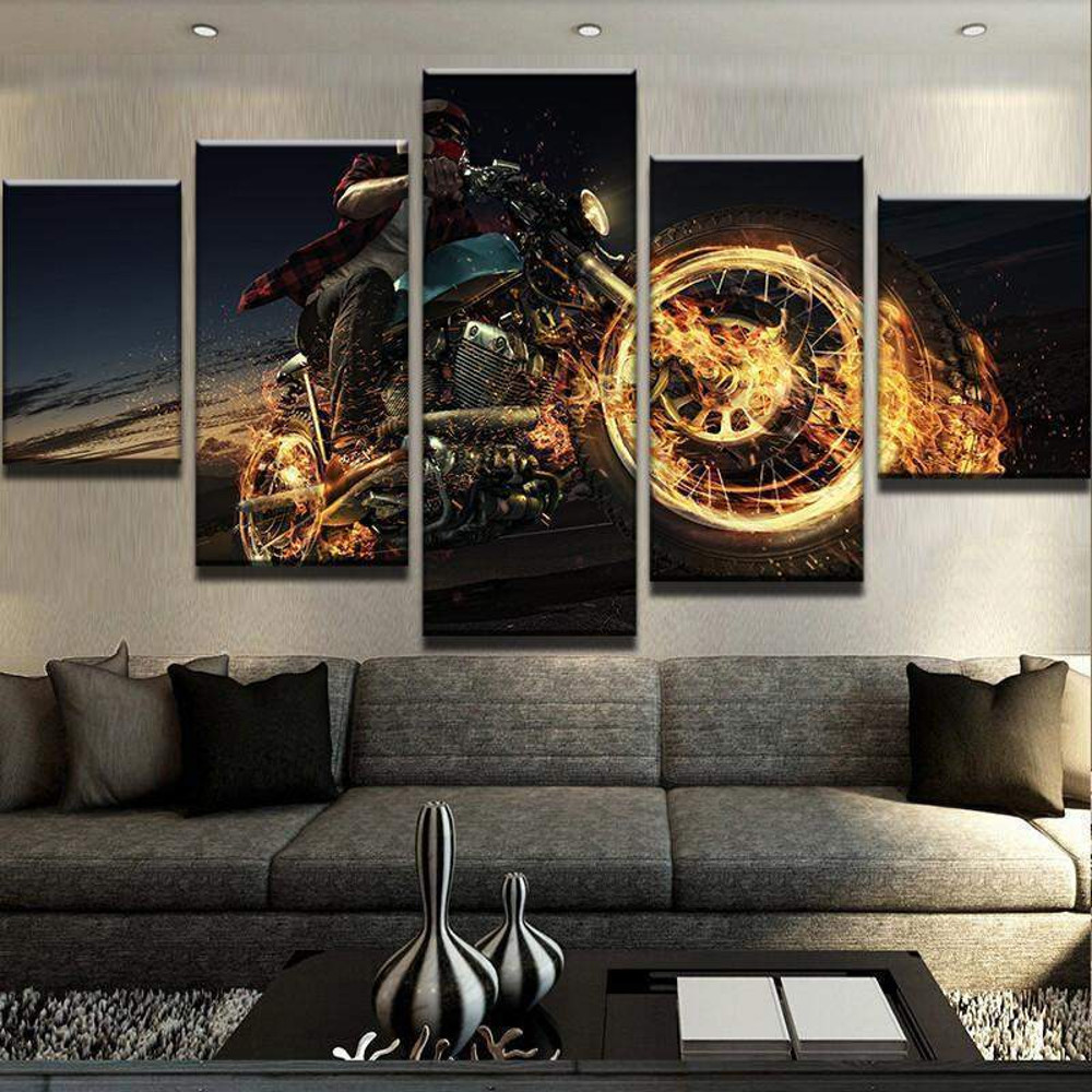 Motorbike On Fire Abstract Automative Art.jpg