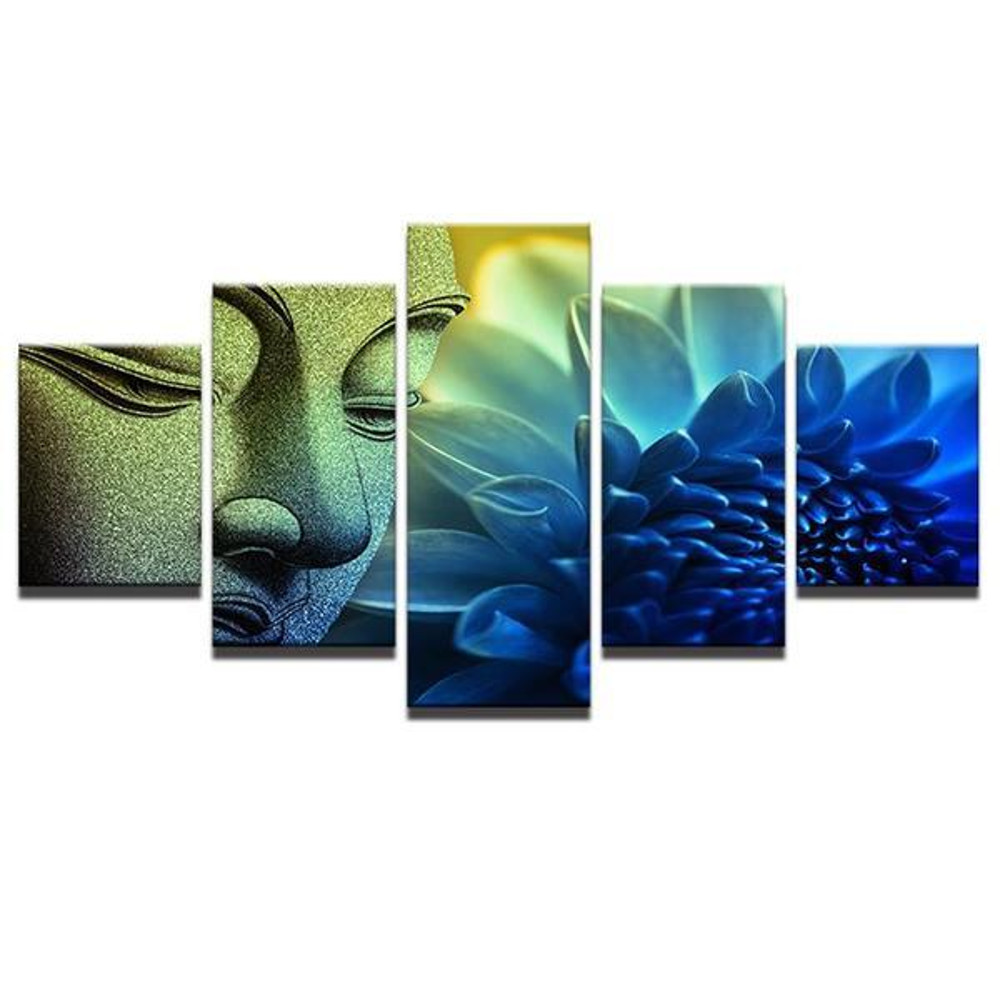 Multi color Buddha Lotus Buddhism Abstract Religion Art.jpg