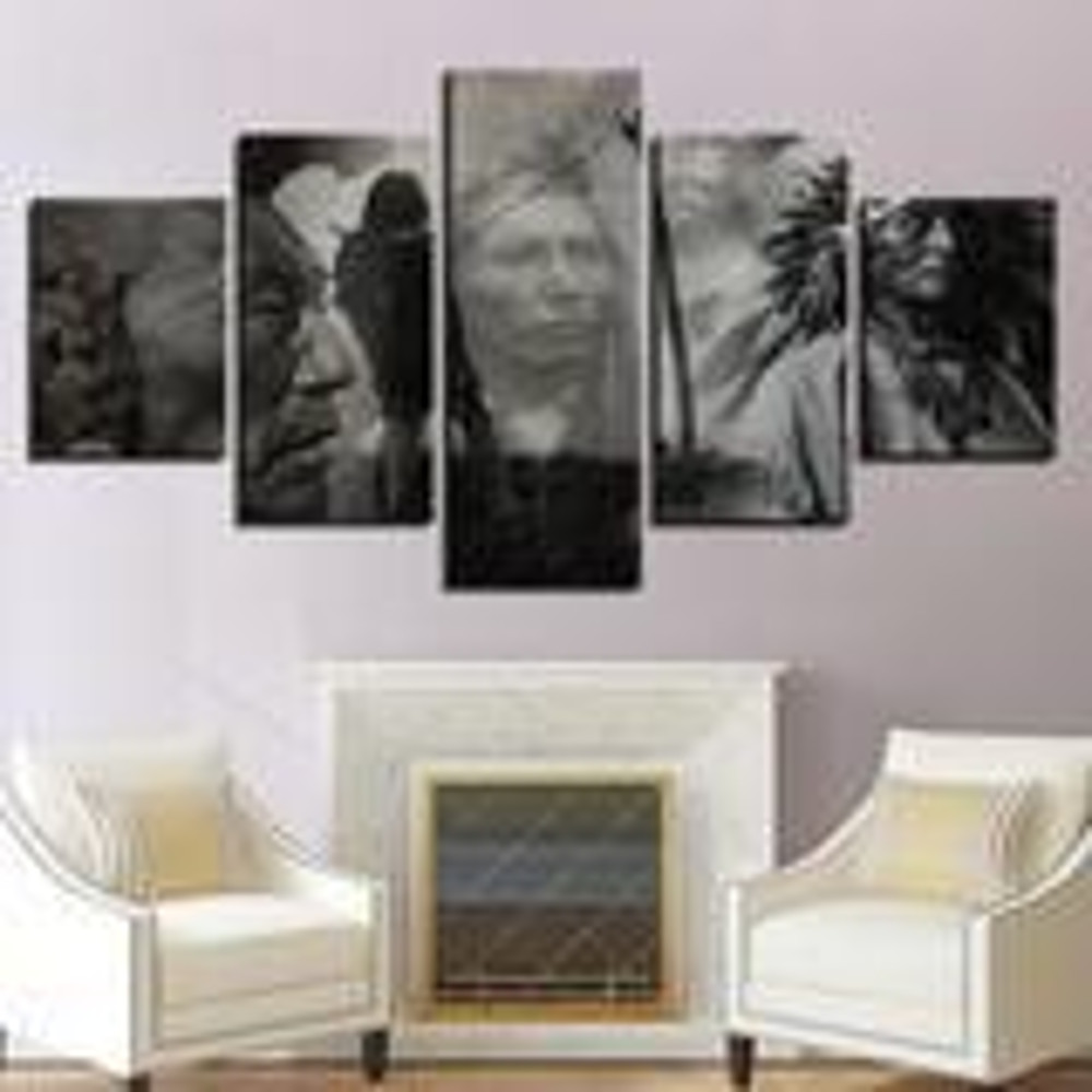 Native American Indian Feathered Portrait Religion Art.jpg