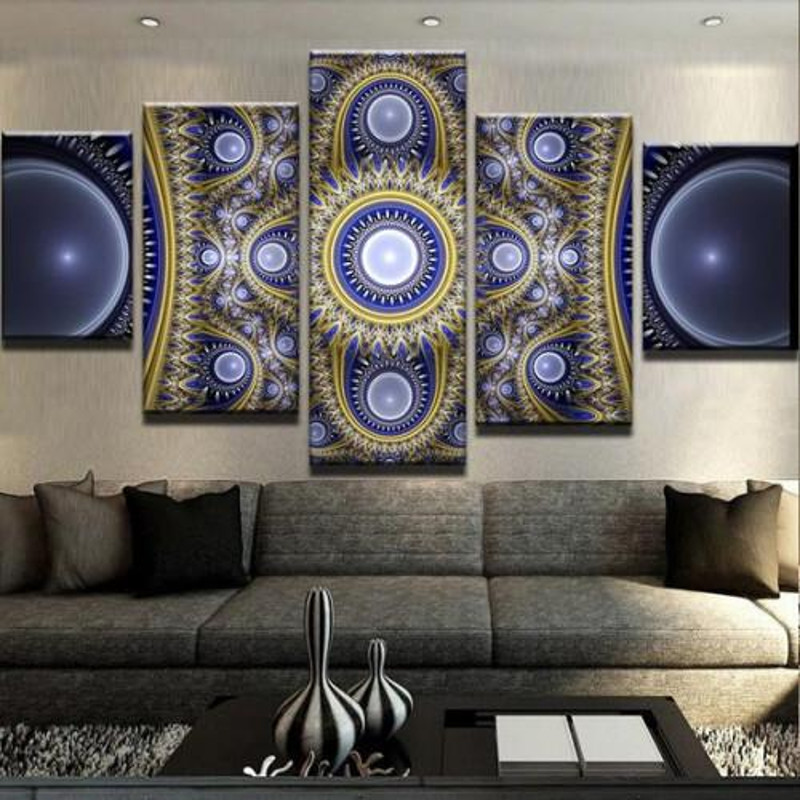 Ornate Blue Fractals Abstract Art.jpg