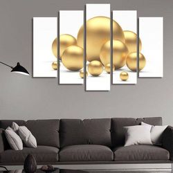 pearl abstract art large framed 5 pieces canvas wall art decor