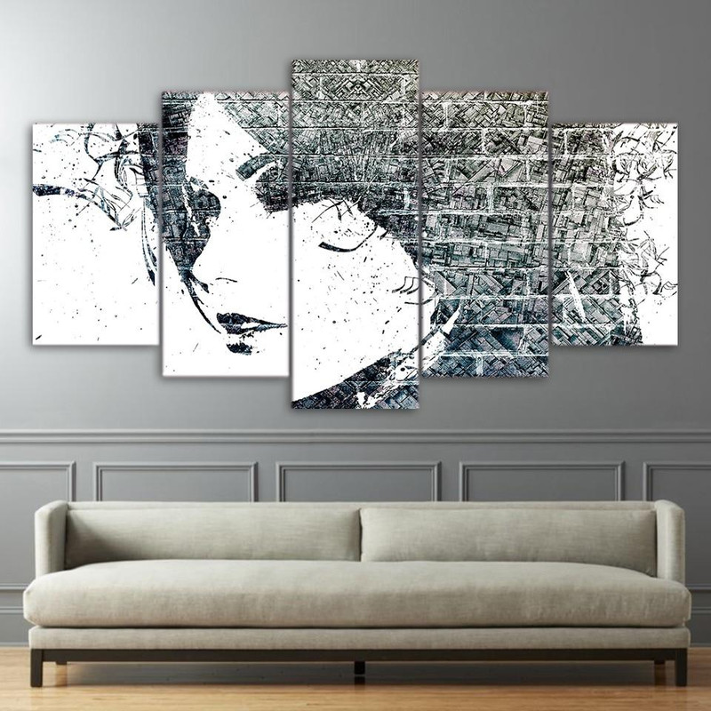 Pensive Girl Sketch Abstract Art.jpg
