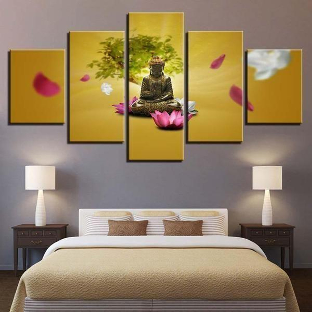 Pink And White Lotus Buddha Religion Art.jpg