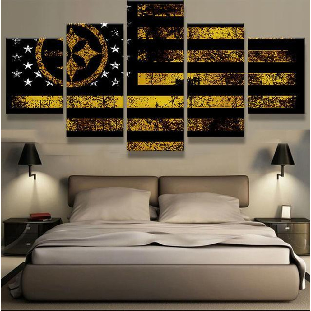 Pittsburgh Steelers American Flag Abstract Art.jpg