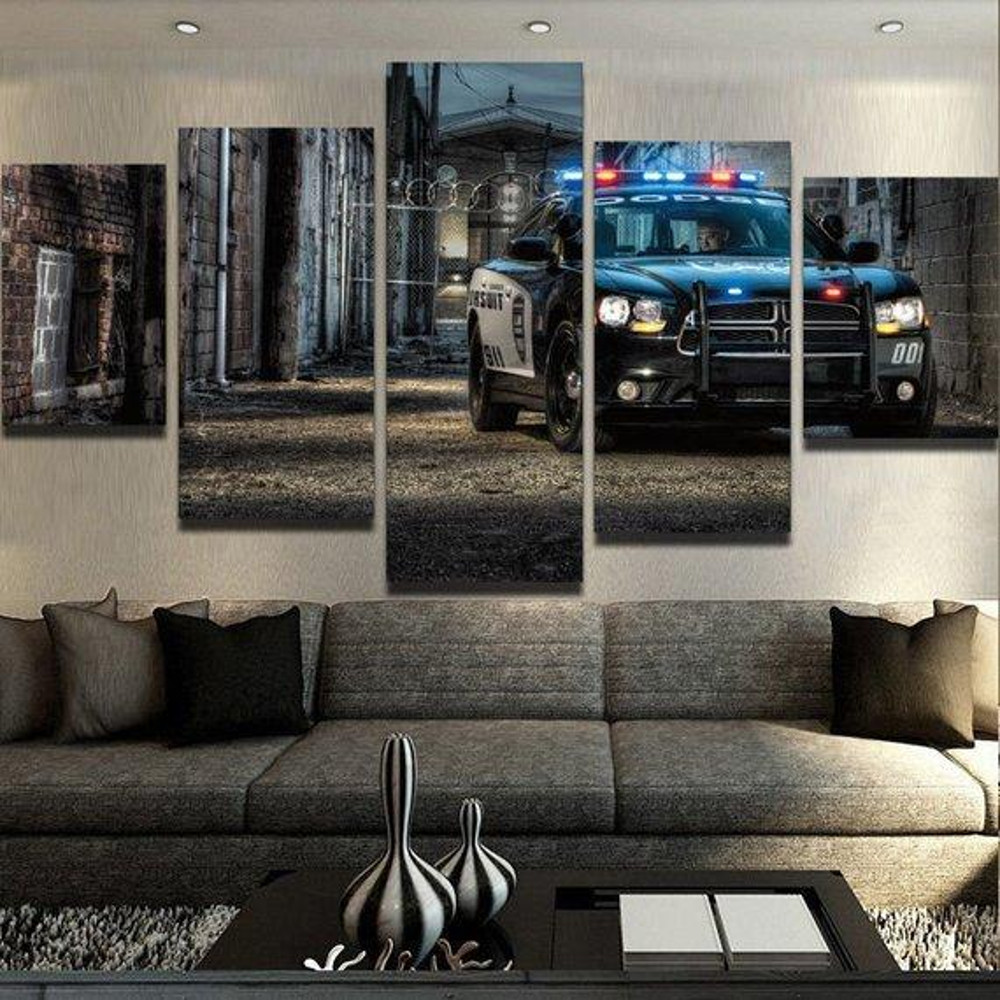 Police Car Abstract Modern Automative Art.jpg