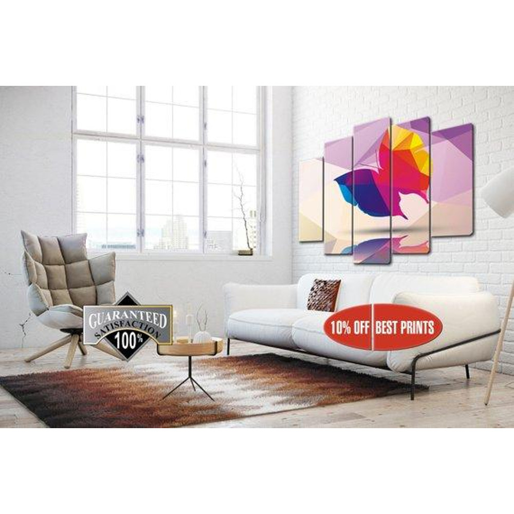 Poligonal Butterfly Abstract Animal Art.jpg