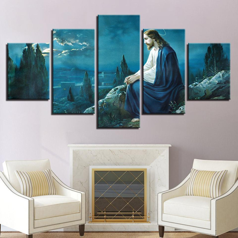Prayer Jesus Gethsemane Garden Religion Art.jpg