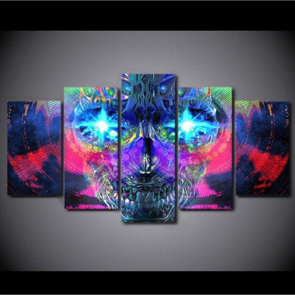 Psychedelic Skull Abstract Weed Abstract Art.jpg