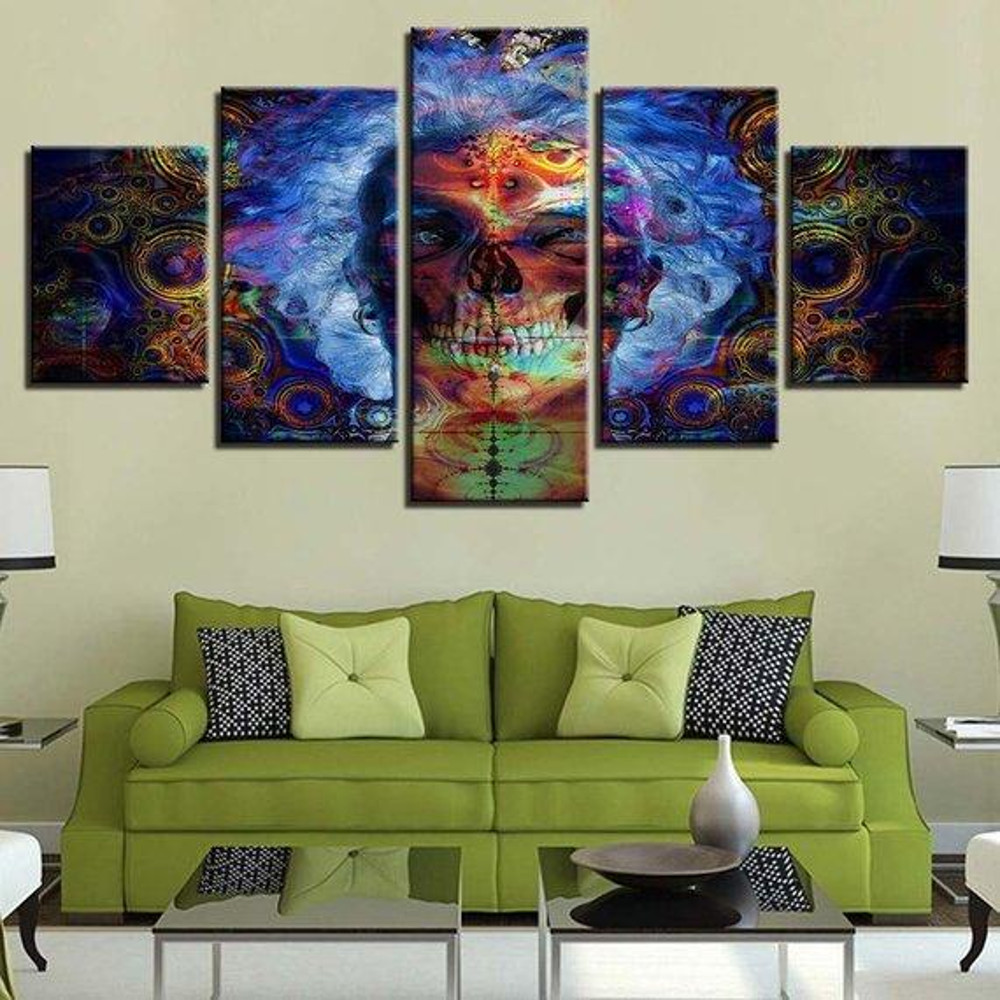 Psychedelic Skull Weed Effect Abstract Art.jpg