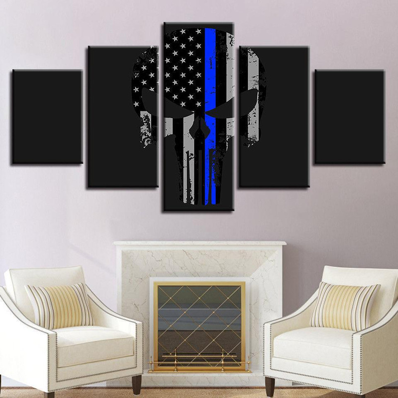 Punisher Blue Line Abstract Art.jpg