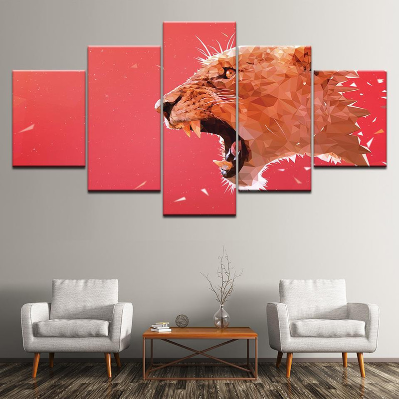 Red Leopard Abstract Animal Art.jpg
