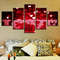 Red Rose Flowers Heart shaped Love Letters Abstract Art.jpg