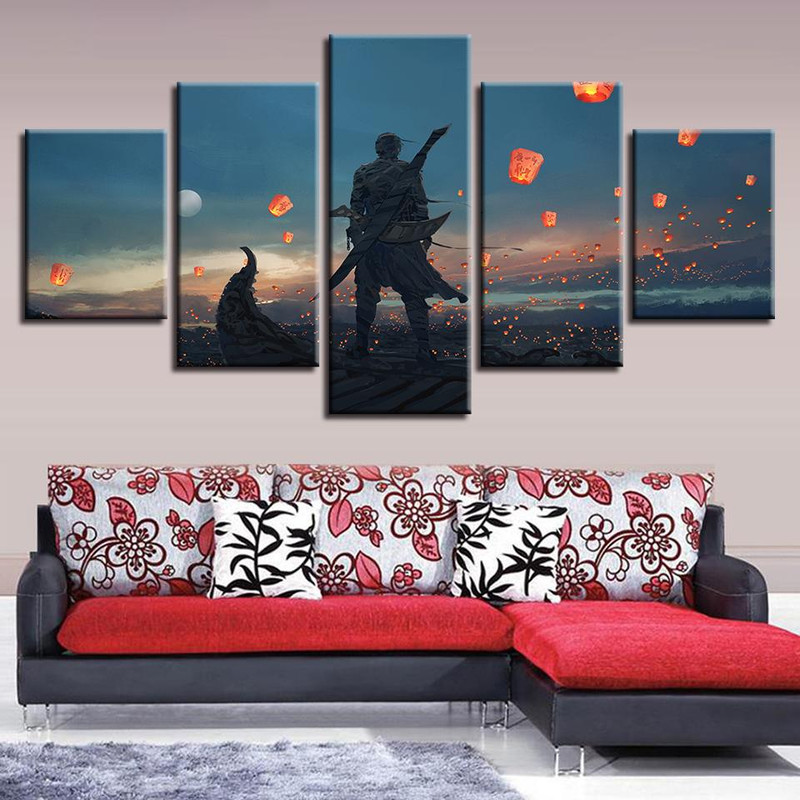 Retro Chivalrous Man And Sky Abstract Art.jpg