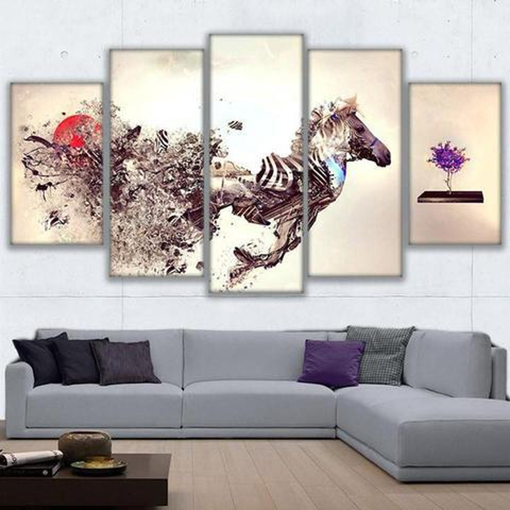 Run Zebra Abstract Animal Art.jpg