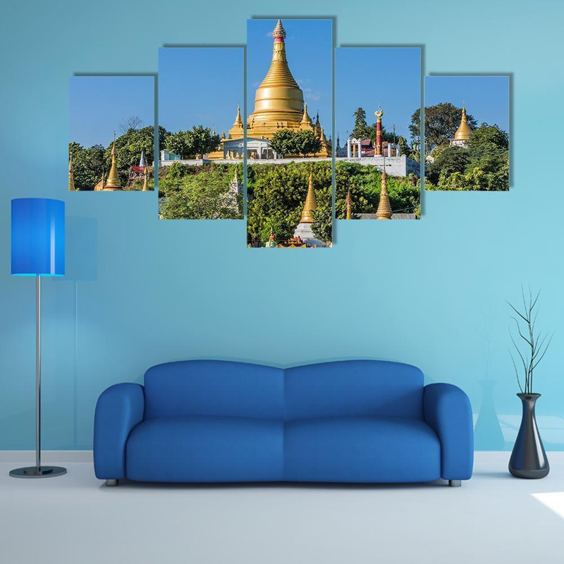 Sagaing Hills And Temples Near Mandalay Religion Art.jpg