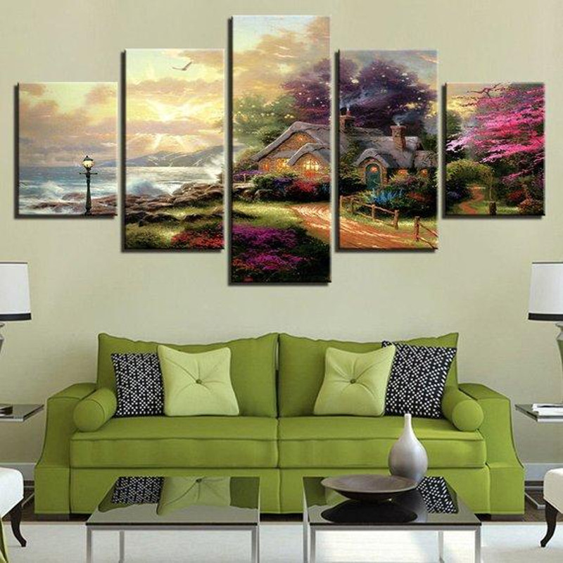 Seashore Cottage Classic Dream World Abstract Art.jpg