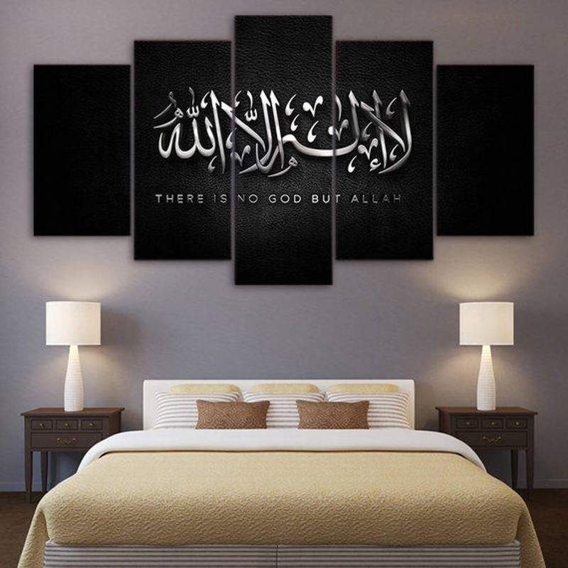 Shia Black And White Islamic Letters Religion Art.jpg