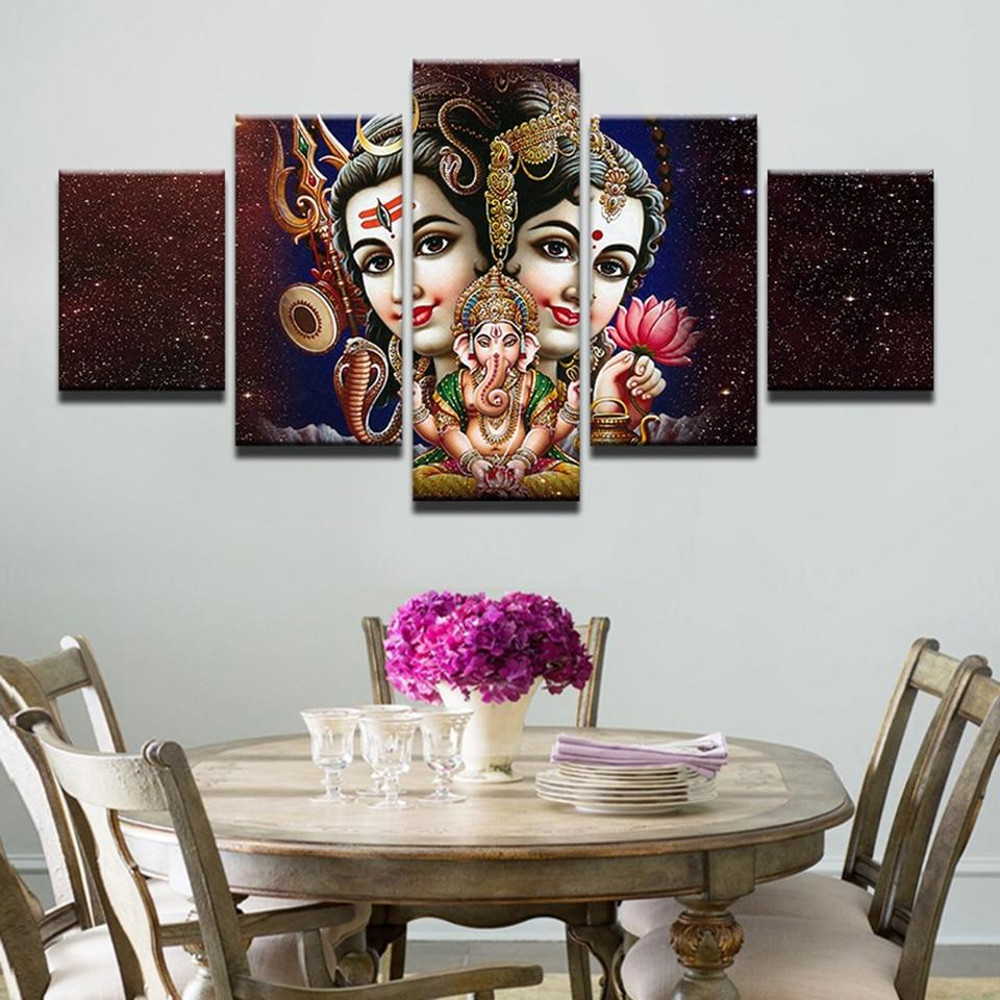 Shiva Parvati Ganesha 2 Religion Art.jpg