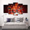 Skeleton Drummer Skull Drums Fire Music Abstract Music Art.jpg