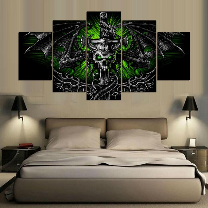 Skull Sword Dragon Abstract Art.jpg
