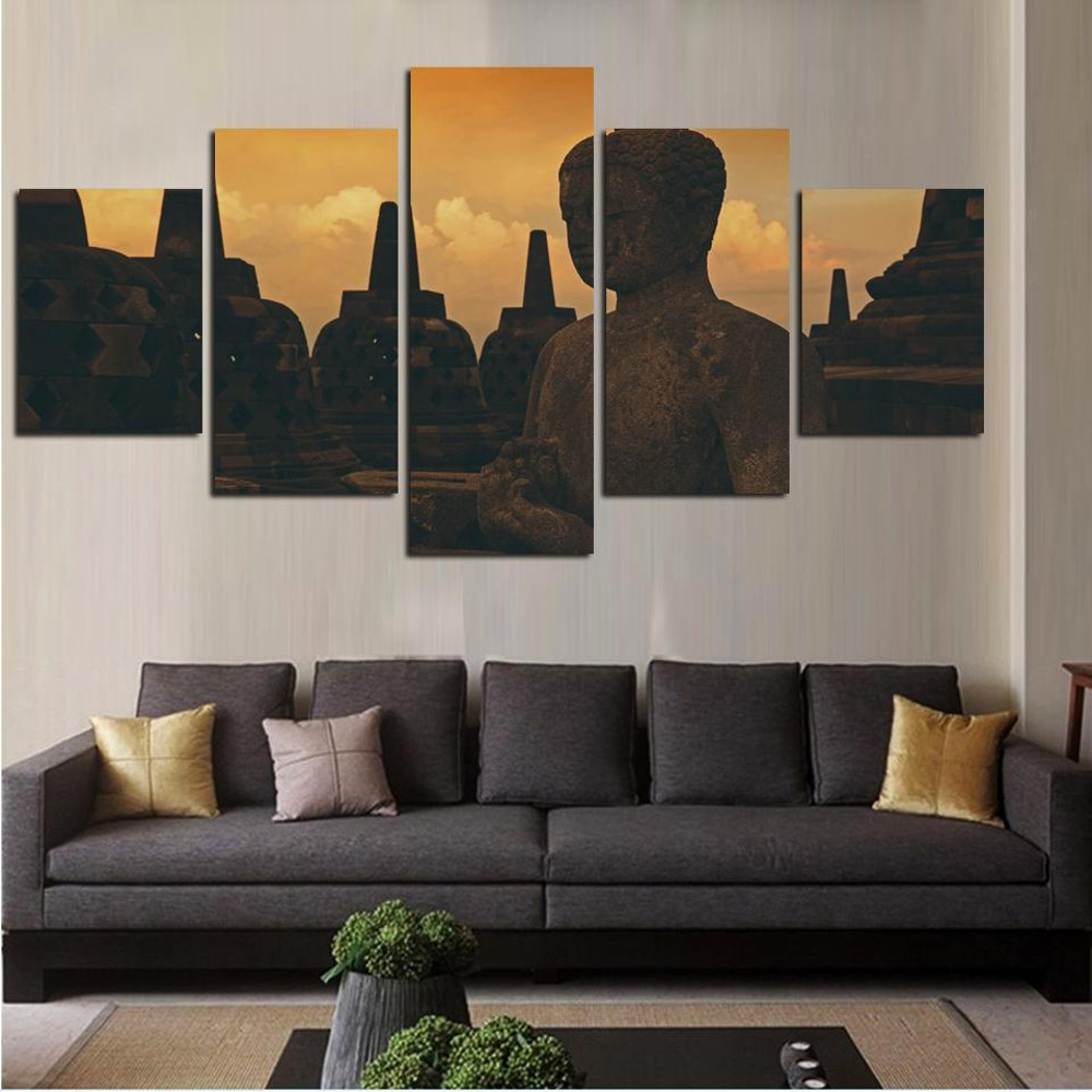Stone Buddha Buddhism Sunset Religion Art.jpg