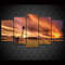 Sunset Landscape Farm Windmill Abstract Art.jpg