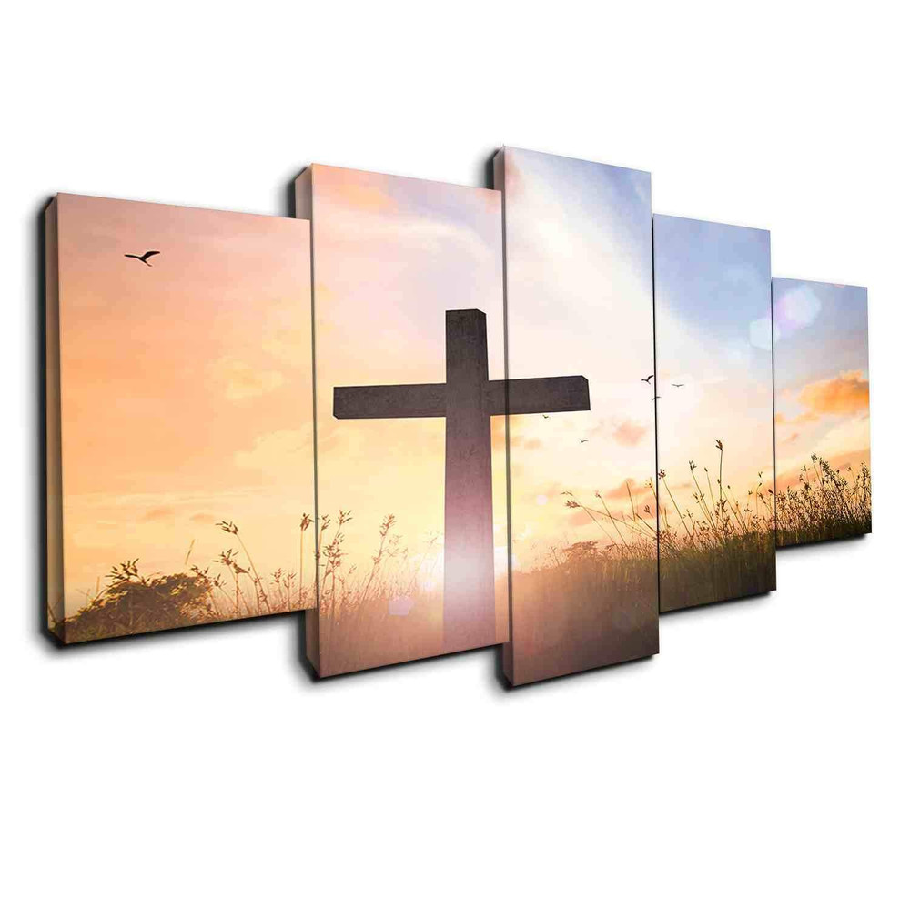 The Cross Shines Canvas Religion Art.jpg