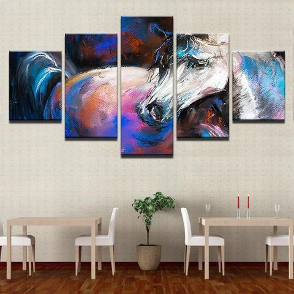 The White Horse Abstract Animal Art.jpg