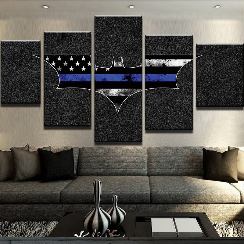Thin Blue Line Batman Abstract Art.jpg