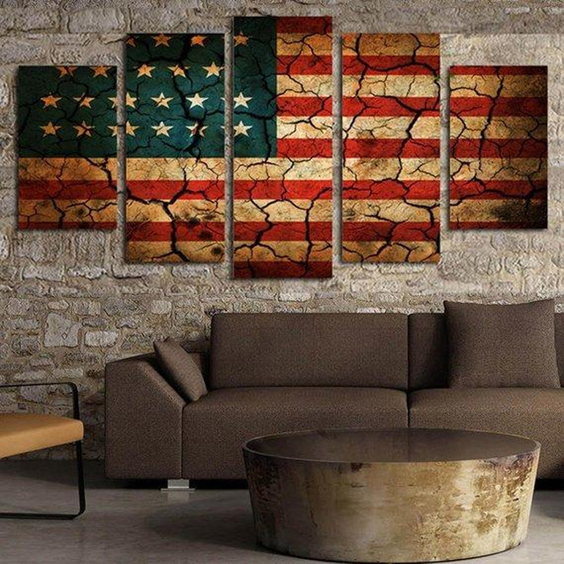 Usa Flag Vintage American Flag 1 Abstract Art.jpg