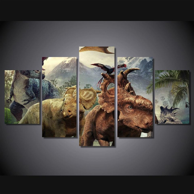 Walking With Dinosaurs Abstract Animal Art.jpg