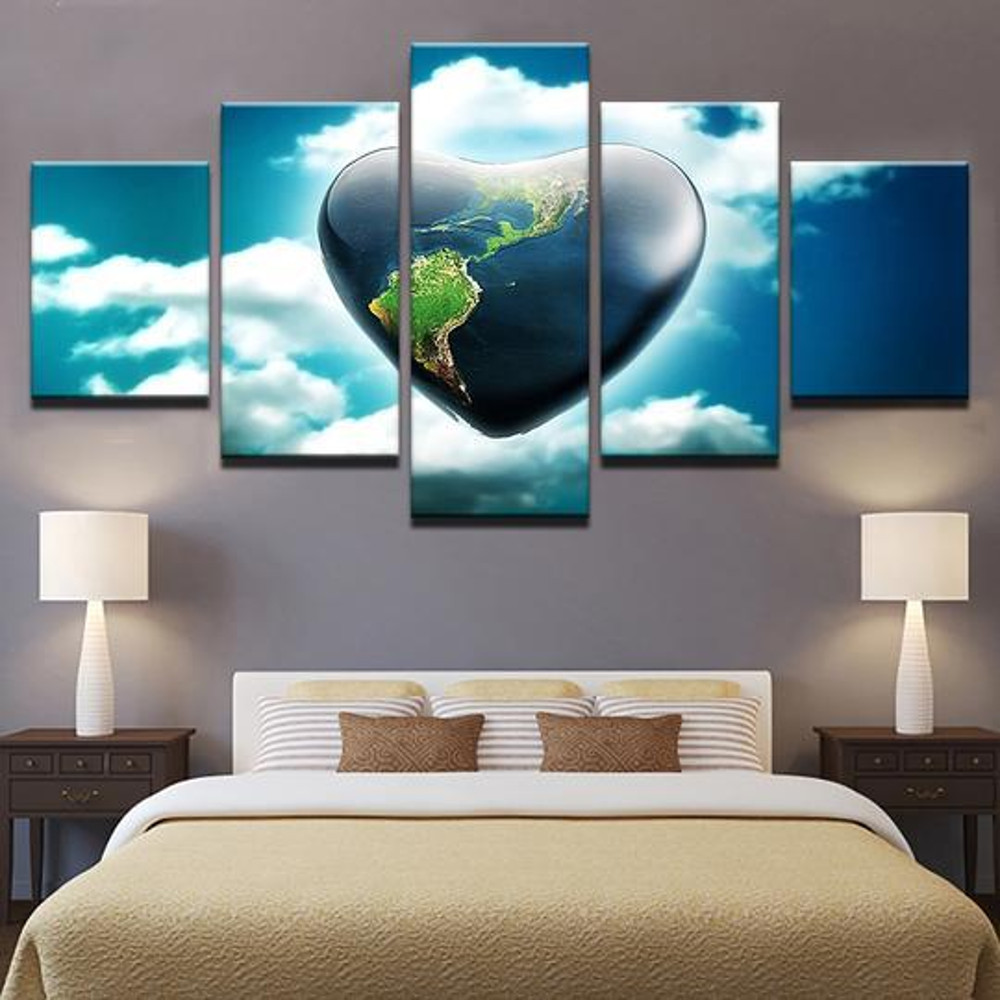 World Love Heart In The Sky Abstract Art.jpg