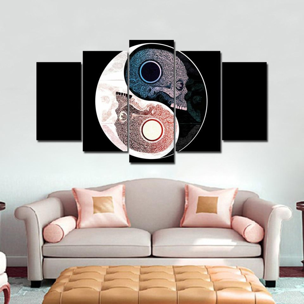 Yin Yang Simvol Cherepa Uzor Abstract Art.jpg