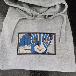 akaza embroidered crewneck, demon slayer embroidered sweatshirt, inspired embroidered manga anime hoodie 2