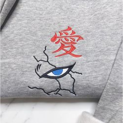 garaa embroidered crewneck, naruto embroidered sweatshirt, inspired embroidered manga anime hoodie 1