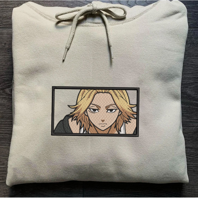 Mikey Embroidered Crewneck, Tokyo Revengers Embroidered Sweatshirt, Inspired Embroidered Manga Anime Hoodie.jpg