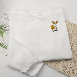 custom pet sweatshirts, embroidered sweatshirts, sweatshirts for dog lovers, dog owners gifts