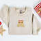 Embroidered Christmas Dog Sweatshirt, Golden Retriever Santa Sweatshirt For Family.jpg
