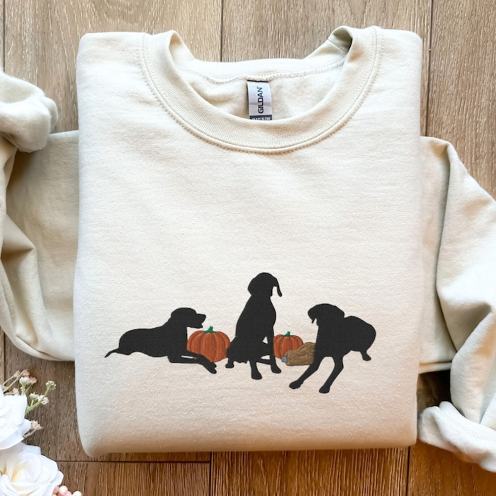 German Shorthaired Pointer Embroidered Sweatshirt, Fall Themed GSP Crewneck, GSP Mom Crew Neck, Cute GSP Embroidery Shirt.jpg