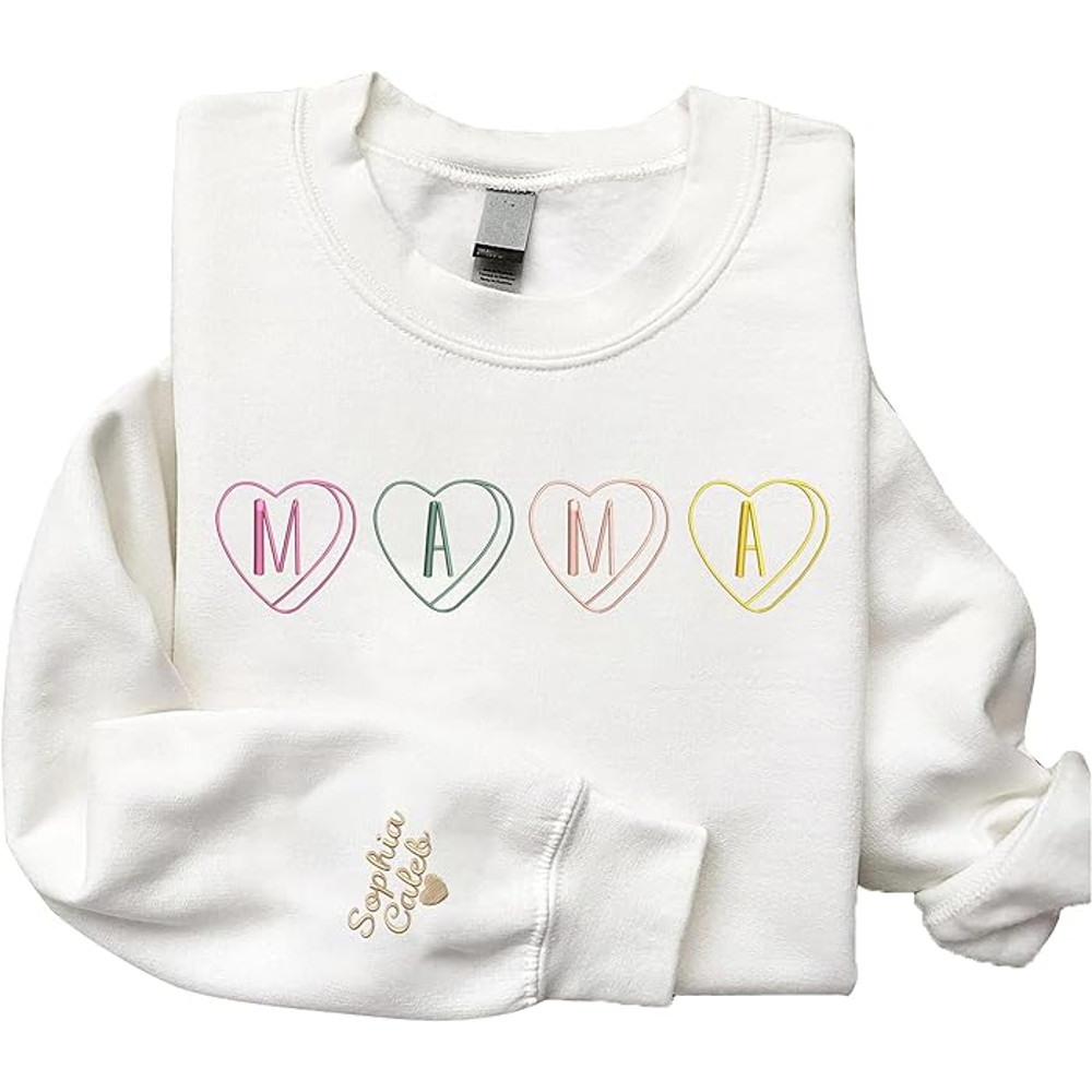 Givesmiles Custom Embroidered Mama Heart Colorful Cute Sweatshirt And Hoodie, Embroidered Sweatshirt For Mom.jpg