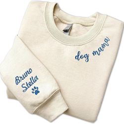 godlover custom dog ears embroidered sweatshirt, dog mom hoodie, dog shirt, gifts for dog lovers, dog moms 1