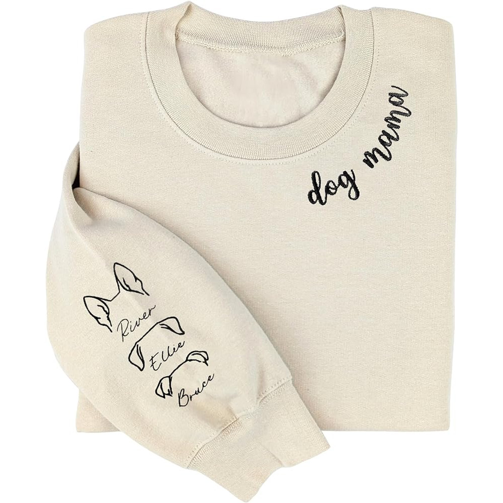 Godlover Custom Dog Ears Embroidered Sweatshirt - Dog Mom Hoodie, Dog Shirt, Gifts For Dog Lovers, Women, Birthday, Dog Moms.jpg