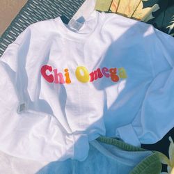 groovy embroidered crewneck sweatshirt