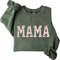 Mama Embroidered Floral Applique Sweatshirt, Mama Sweatshirts For Women, Embroidered Mama Sweater, Mama Gifts.jpg
