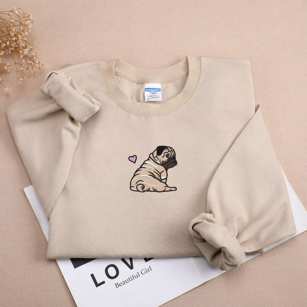 Personalized Dog Sweatshirt, Dog Sweatshirt, Embroidered Sweatshirt, Gift For Family.jpg