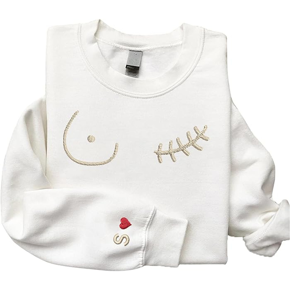 Personalized Embroidered Breast Cancer Awareness Month Sweatshirt, Woman Sweatshirt, Re-invent Beauty Standards, Breast Cancer.jpg